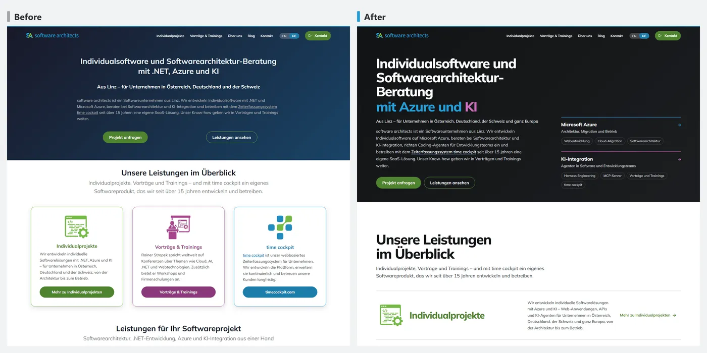 UI Redesign with Claude Code and impeccable: Prompts and Results