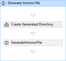 Sequence creating a directory and calling the custom code activity from within the TFService workflow